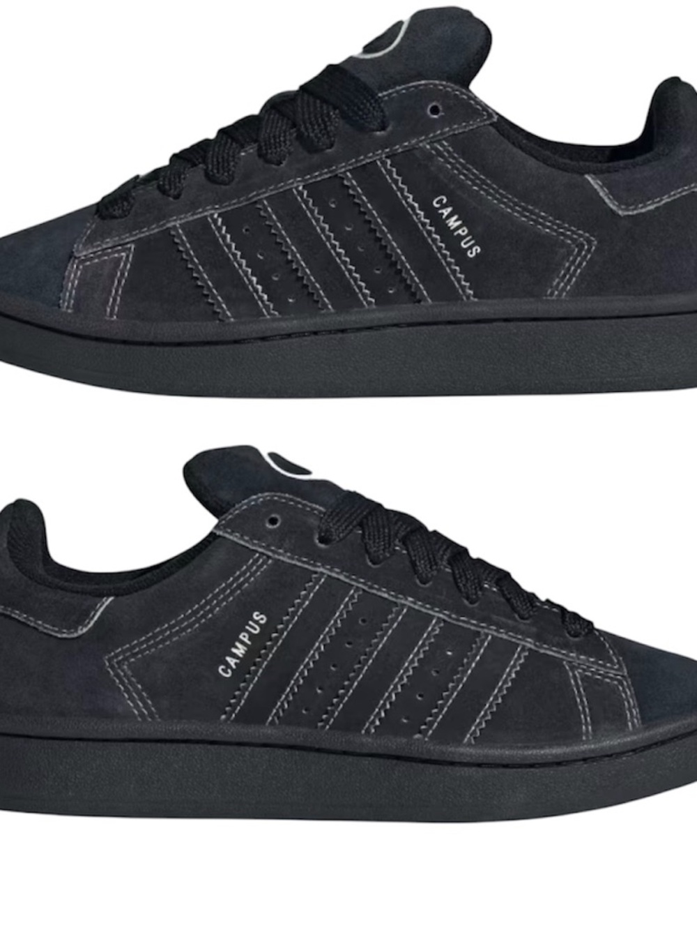 Men's adidas Originals Campus 00s Black White Suede Shoes 11